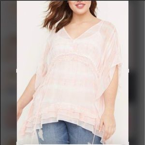 Lane Bryant Pink Top